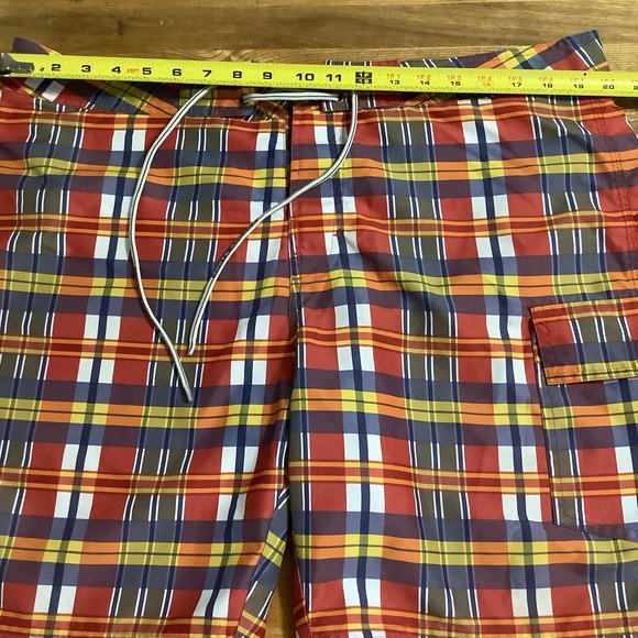 Roots Canada Plaid Swim Trunks Board Shorts Size XL - Picture 4 of 6
